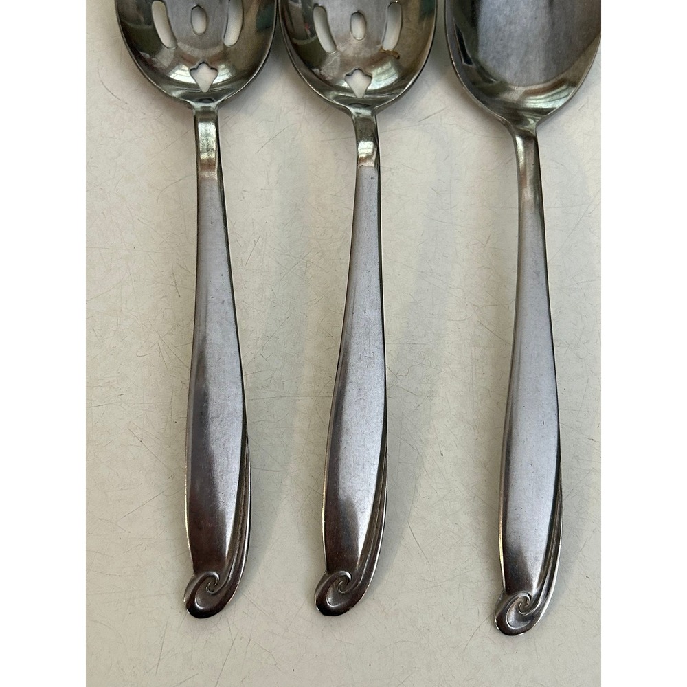 Vintage Gensico Stainless Serving Set:‎ MCM Caress Flatware, Japan